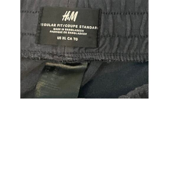 H&M Black Regular Fit Sweat Shorts Mens XL - Picture 3 of 3